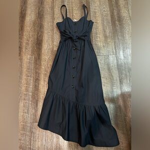 Derek Lam 10 Crosby Midnight strap tie button dress00